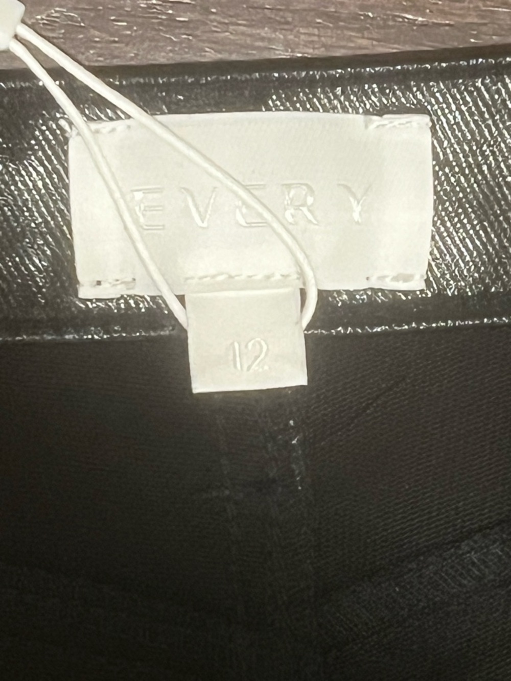 ๐ค NWT Everly Faux Leather Wide Leg Pants Size 12 | Glossy Black - Picture 9 of 9
